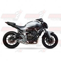 Ligne complète inox racing Yoshimura Race R-77 FS SS-CF-CF silencieux finition Carbone pour Yamaha FZ-07/MT-07 (2015-2018)