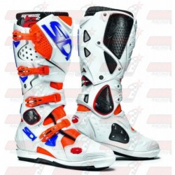 Bottes Sidi Crossfire 2 SRS orange fluo / blanche / bleu