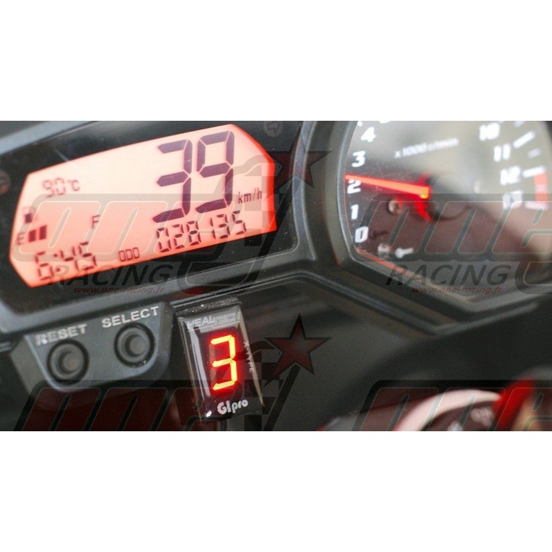 Indicateur rapport engagé kawa GI Pro 4 + support - Équipement moto