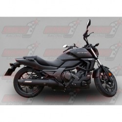 Silencieux Bodis OVAL 1OK-C [inox noir] pour Honda CTX700 (2014)