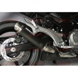 Silencieux Bodis GPC-2 [inox noir] pour Suzuki SV650 / Gladius (2009-2015)