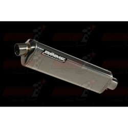 Silencieux Bodis THREE-TEC verion catalysé [inox meulé] pour Yamaha FZ1 (2006-2016)