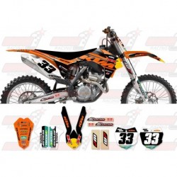 Kit décoration KTM Race Team Graphic Kit - Factory Black