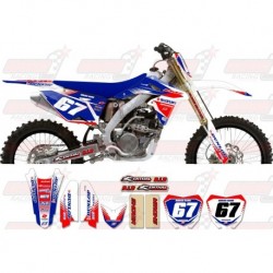 Kit décoration Suzuki Zeronine Graphic Kit - Targa2 White / Blue / Red