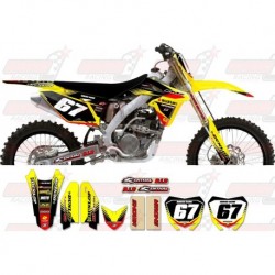 Kit décoration Suzuki Zeronine Graphic Kit - Targa2 Yellow / Black
