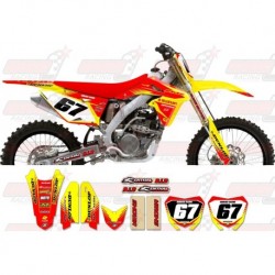 Kit décoration Suzuki Zeronine Graphic Kit - Targa2 Yellow / Red